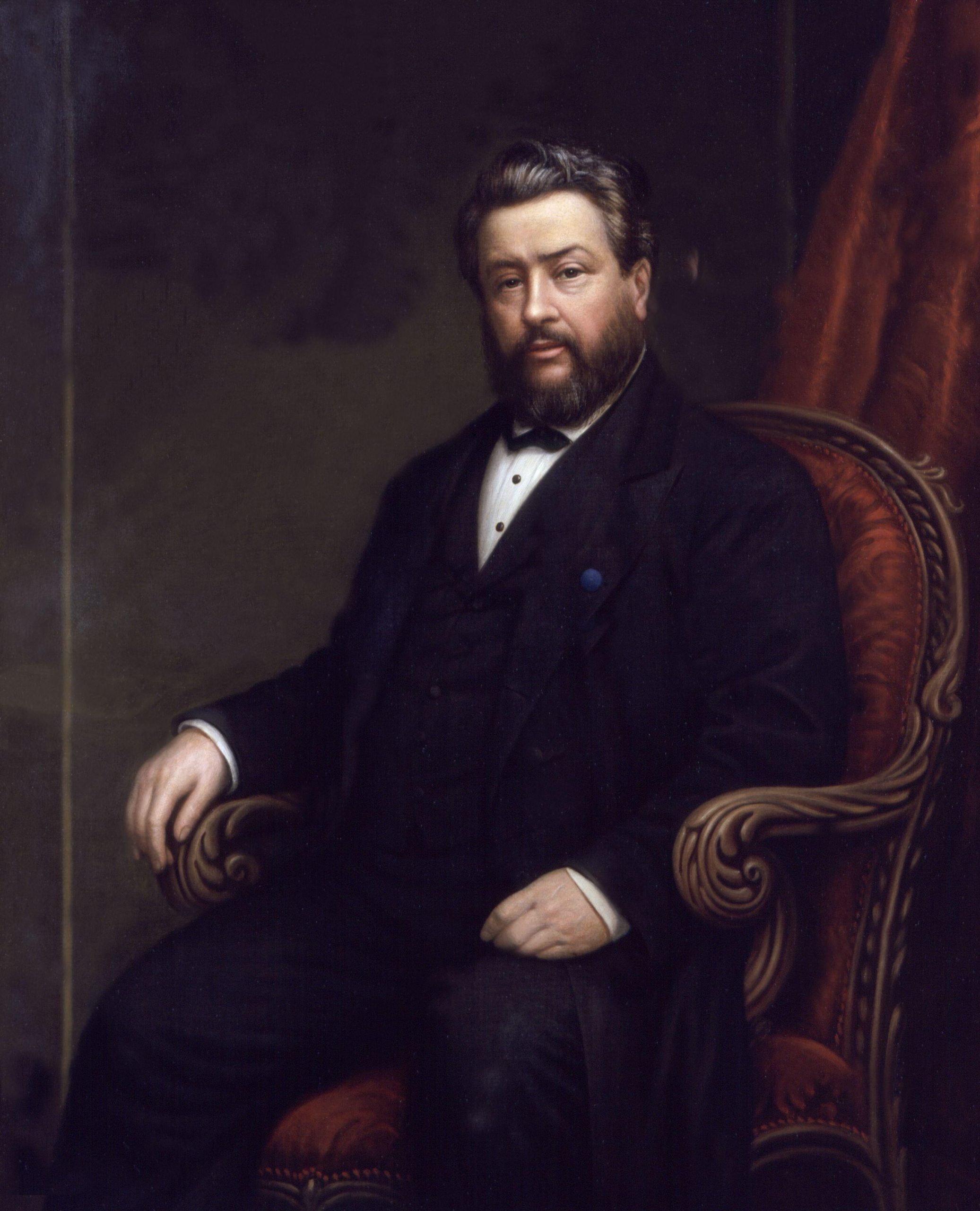 Portrait of Charles Haddon Spurgeon, painted by Alexander Melville.